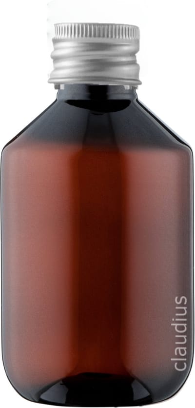 Lege Plastic Fles 125 ml PET Amber bruin - met aluminium dop - set van 10 stuks - navulbaar - leeg