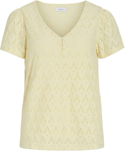 VILA - VIAMALINA V-NECK S/S TOP/VOL/PB - Dames - Blouses