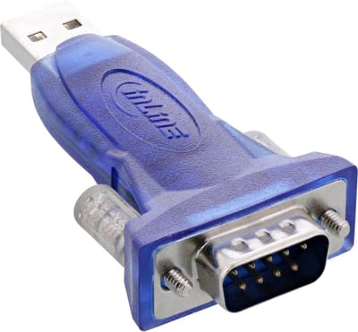 InLine® USB-naar-serieel-adapter, ST A naar 9-pin Sub D ST, met USB-kabel 0,8m