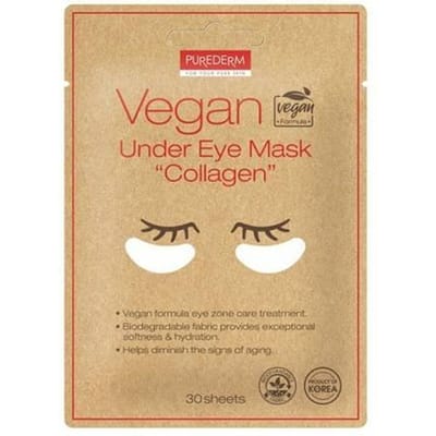 Purederm Patchs pour les Yeux Végans au Collagène 30 Pièces