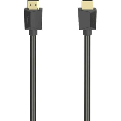 Hama 00200704 HDMI-kabel HDMI Aansluitkabel HDMI-A-stekker, HDMI-A-stekker 5.00 m Zwart 4K UHD