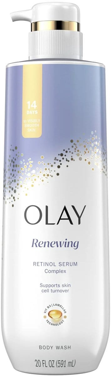 Olay Cleansing & Renewing Nighttime Body Wash - Vitamin B3 and Retinol - Reinigings- en Vernieuwende Nacht - 591ml