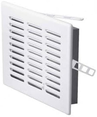 Verkrijgbare Ventilatie Rooster 165x165mm met Regelbare Klep - Afdekrooster voor Ventilatiekanalen