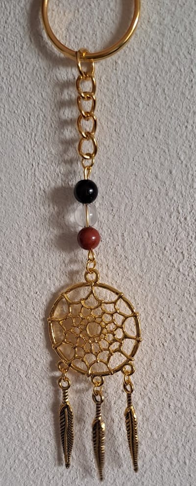 Sleutelhanger Horoscoop "Steenbok" / Dromenvanger, goudkleurig