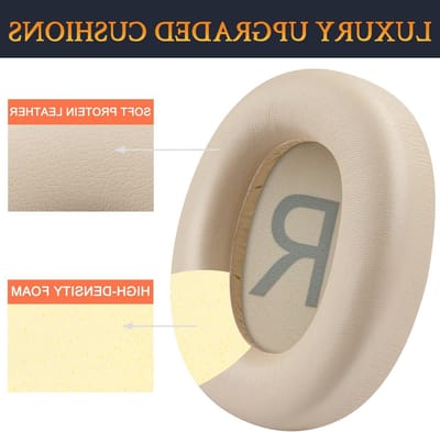 Earpads voor TOZO HT2/HT3 hoofdtelefoons, zachte proteïne leren oorkussens met geluidsisolatie en comfortschuim