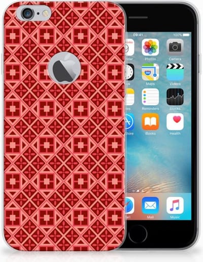 Apple iPhone 6 Plus | 6s Plus TPU bumper Batik Rood