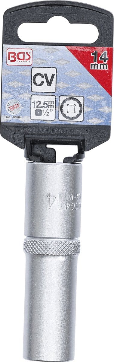 BGS Dopsleutel twaalfkant, diep 1/2 14 mm