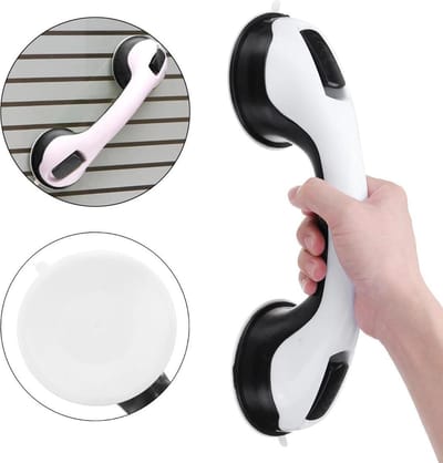 Anti Slip Zuig Handvat - Zuignap Handgreep Badkamer/Toilet - Badkamer Veiligheidsgreep - Handgreep met Zuignappen - Badgreep - Krachtig en Verplaatsbaar - Trekvermogen tot 50KG - 30cm
