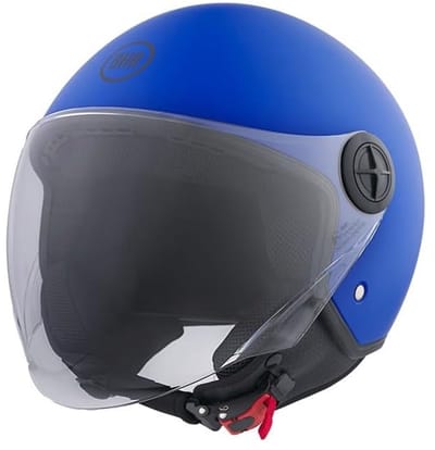 BHR 832 Vespa Helm - Scooterhelm Retro - ECE 22.06 - Geschikt voor Scooter, Brommer, Motor en Snorfiets - maat XS - Mat Blauw