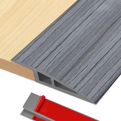 PVC Overgangsprofiel Zelfklevend 1M | Drempelprofiel voor Hoogteverschil 10-15mm | Geschikt voor Laminaat en Tegels