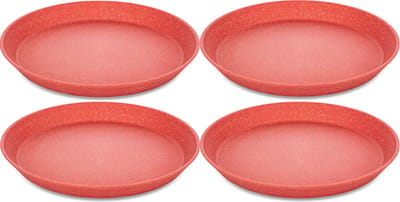 Rond bord, 20.5 cm, Set van 4, Organic, Natuur Koraal - Koziol | Connect Plate