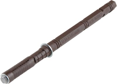 Blinde plankdrager 140 x 14 mm - Italiana Ferramenta - 25 kg draagvermogen - bruin - inclusief plug
