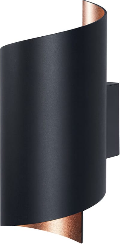 OSRAM SMART+ Matter Wall Twist LED Wandlamp Zwart 230x127mm, 12W, 700lm, TW 3000-6500K, WiFi, Alexa, Aluminium