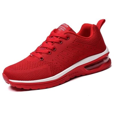 Rode Air Hardloopsneakers Voor Heren Dames Ademend Ultralicht Grote Maat 47 Sportschoenen Heren Outdoor Trailrunning Atletische Schoen 46 red
