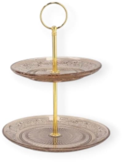 Daan Kromhout - Etagere - Glas - 2 lagen - Bruin -15/18x24