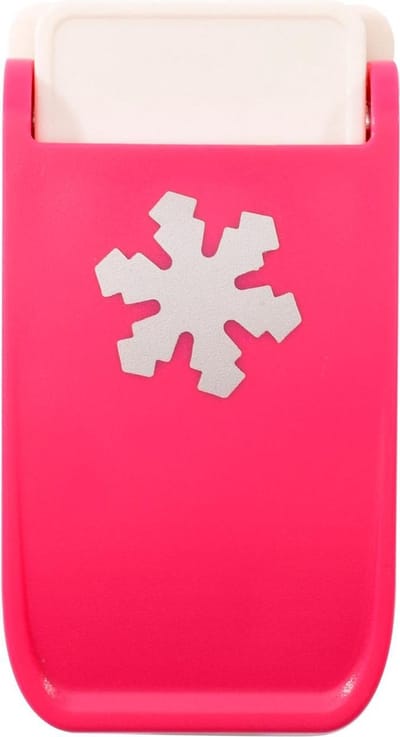 Vaessen Creative Heavy-Duty Pons - Figuurpons - Sneeuwvlok - Ø 2,5 cm