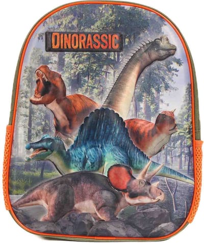 PIA Soft Toys - Rugzak 3D Dino's - 33 x 27 x 10 cm