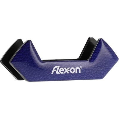 Blauwe stijgbeugelstickers Flex-On Safe-On Cuir