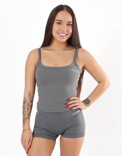 Velocity Top | CAPO FINALE - Sportbra's | S | Kleur Grijs | Sportkleding | Activewear | Gymkleding | Fitnesskleding | Sportoutfit | Fitness | Hardlopen | Crossfit | Yoga | Pilates | Krachttraining