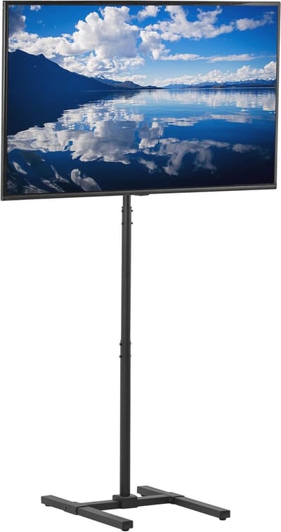 Extra hoge tv-vloerstandaard voor 13-50 inch schermen tot 20 kg, voor LCD, LED en OLED displays
