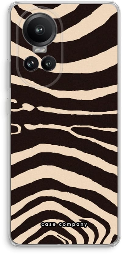 Case Company® - Hoesje geschikt voor Oppo Reno 10 Pro hoesje - Arizona Zebra - Soft Cover Telefoonhoesje - Bescherming aan alle Kanten en Schermrand