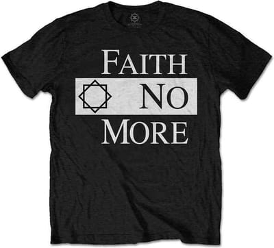 Faith No More - Classic Logo V.2. Heren T-shirt - M - Zwart