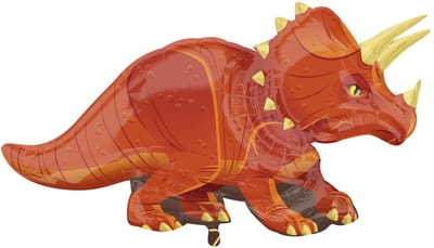 Folieballon - Dino Triceratops - 106 cm - Helium- en Luchtvulling