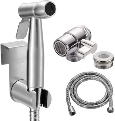 Ibenzoa® Roestvrijstalen Handdouche Set met Instelbare Waterdruk en Makkelijke Installatie