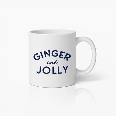 Ginger and Jolly Mok 330ml – Grappige Kerst Koffiebeker – Feestdagen Cadeau voor Vrienden & Familie