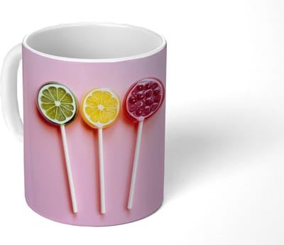 Mok - Koffiemok - Lolly - Snoep - Citrus - Mokken - 350 ML - Beker - Koffiemokken - Theemok