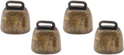 Pet Copper Clocks Farm Animal Bell Anti-Loss Bells DIY Clocks - 4pcs Red Bronze and Green Bronze - ShopVlot