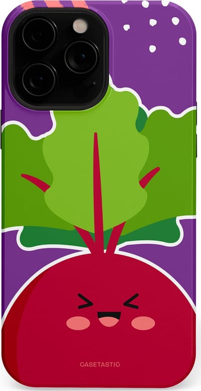 Casetastic Hoesje Geschikt voor Apple iPhone 13 Pro Magsafe - Stijlvolle Beschermende Duo-layer Case - Kawaii Groenten Look