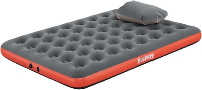 Luchtmatras - Opblaasbaar bed - Kamperen en logeren - Inclusief draagtas - 203x183x22 cm - Multicolor