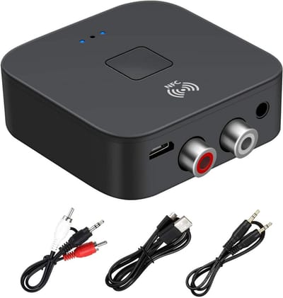 Bluetooth Receiver Aux - Ontvanger - Carkit - Zwart