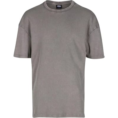 Urban Classics - Washed Rib Heren Tshirt - 3XL - Grijs