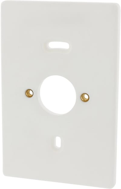 Attema montageplaat dubbel met inserts met label wit