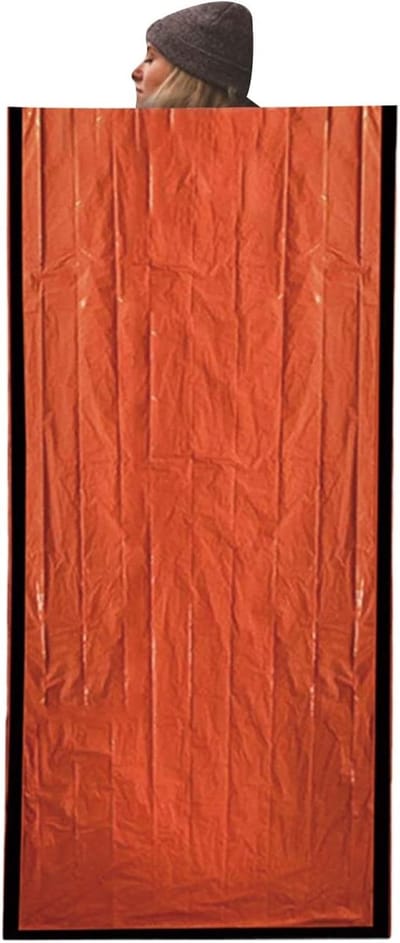 Slaapzak Volwassenen - Warme Dekenslaapzak - Kamperen Buiten - Warmte Reflecterende Voering - 266 x 91 cm - Oranje