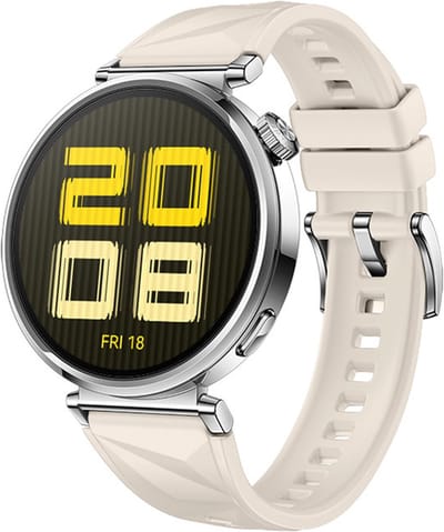 Siliconen bandje - geschikt voor Garmin Venu 2s / 3s / 4 (41mm) / Vivoactive 4s / Forerunner 255s / 265s - Huawei Watch GT 5 Pro - 42mm / GT 6 / GT 5 / GT 4 - 41mm - sterrenlicht