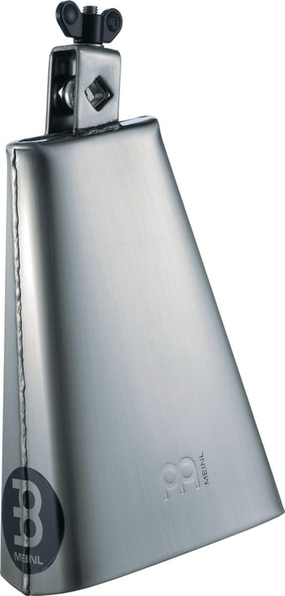 Meinl Cowbell STB80B, 8", Big Mouth, Hand Brush Steel - Cowbell