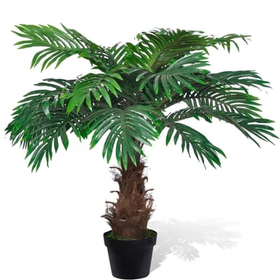 vidaXL - Kunstboom - met - pot - cycaspalm - 80 - cm
