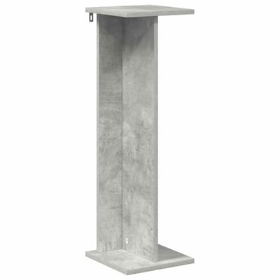 vidaXL - Plantenstand - Betongrijs - 25 - x - 25,5 - x - 80,5 - cm - Bewerkt - hout