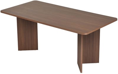 Asir - Eettafel - Okkernoot - 100% met melamine gecoat spaanplaat - 180 x 90 x 75 cm