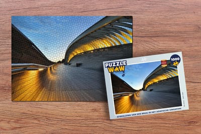 Puzzel Afbeelding van een brug in het Aziatische Singapore - Legpuzzel - Puzzel 1000 stukjes volwassenen