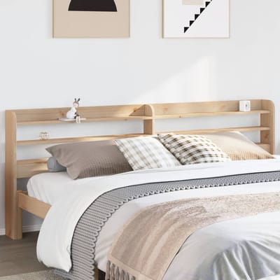 vidaXL - Hoofdbord - met - schappen - 180 - cm - massief - grenenhout