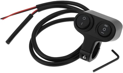 JHUBERS - Motorfiets Stuur Dual Knop Schakelaar 12V voor 22mm Stuur