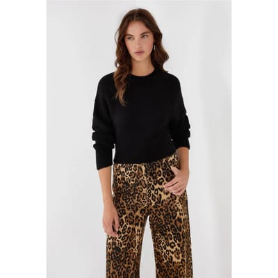 Crew Neck Cropped Trui