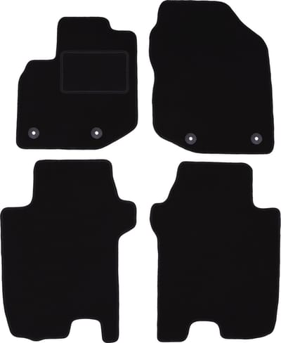 Zwarte veloursmatten voor: Honda Jazz III hatchback (2011-2014)