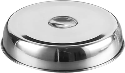 Pandeksel Universeel - Kookdeksel RVS - Koken en Sudderen - Verdikte Rand - 22cm - Zilverkleurig