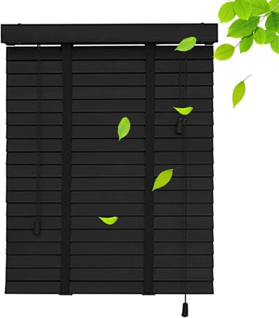 Houten Jaloezieën - Raamdecoratie Houten Lamellen - Lichtregeling Privacy - 50mm Latten Breedte - 105 x 150 cm - Natuurlijk Hout