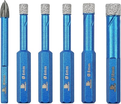 Set Diamant Droogboren voor Tegels en Harde Materialen - Inclusief Verschillende Maten
